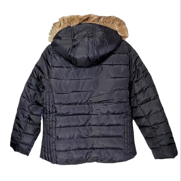 US POLO ASSN Women's Hooded Puffer Jacket Black Large - Picture 5 of 9